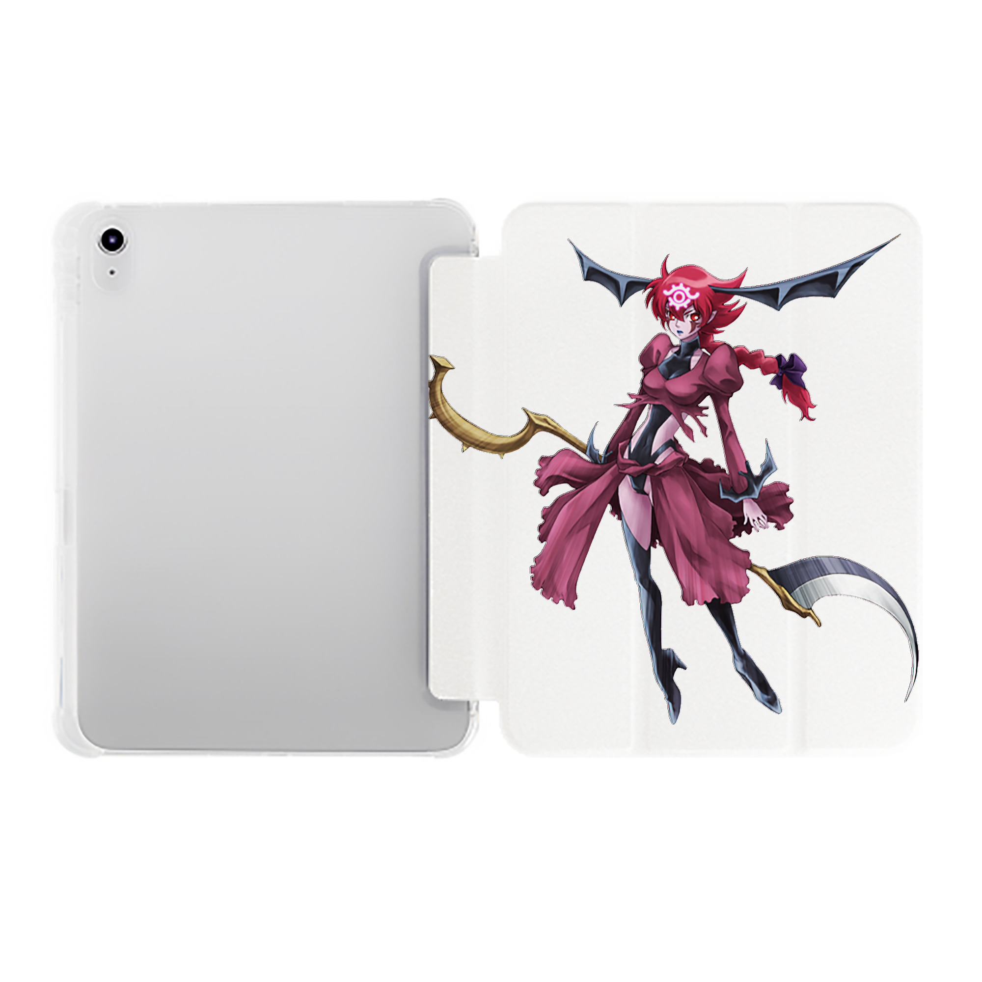 （画像用） 遊☆戯☆王 Yu-Gi-Oh! IPad ケース ペン収納付き 三つ折りスタンド PUレザー×シリコン 対応機種9.5/10.5/10.9インチ